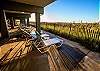 Loungers are provided outdoors for enjoying the beautiful sunrises and sunsets