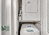 The bathroom offers a stack washer/dryer for use during your stay