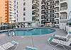 Plenty of seating is provided at the pool