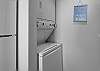 A stack washer/dryer is featured for use during your stay.