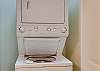 A stack washer/dryer is provided for your convenience. No need to take home dirty laundry or visit the laundromat.