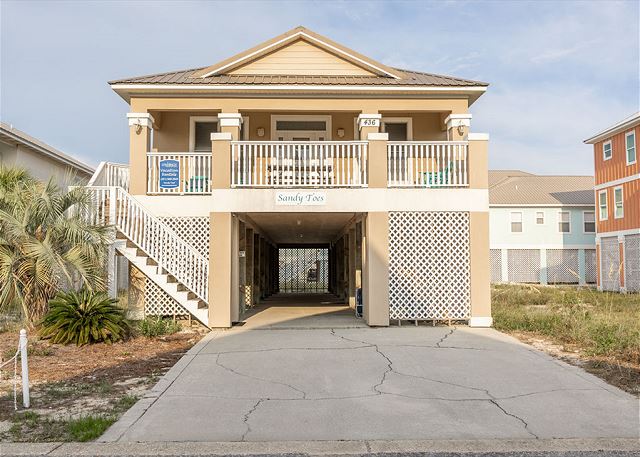 Welcome to Sandy Toes, located at 436 Harbor Light Circle. This 4 bedroom, 4 and a half bathroom is located in a community that offers beach access, a communal pool, and tennis court.