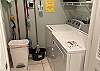 The laundry room offers a full size washer and dryer for your convenience and use.