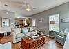 Entertaining every one in your group is easy with this open concept cottage. 