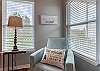 Enjoy this perfect space in the living area by reading a book or resting your eyes. Napping is allowed and encouraged!