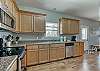 This cottage offers a large, spacious kitchen with stainless appliances