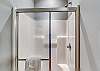 A standing shower is provided in the guest bathroom