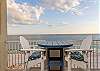 Enjoy endless Beach front views from this 6th floor balcony! A table with seating for 4 is featured and offers a great space to relax and unwind.