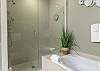 The private bathroom features a shower and is fully stocked with linens for your stay.