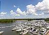 Enjoy the gorgeous views of the intracoastal canal and the boats docked in the harbor.
