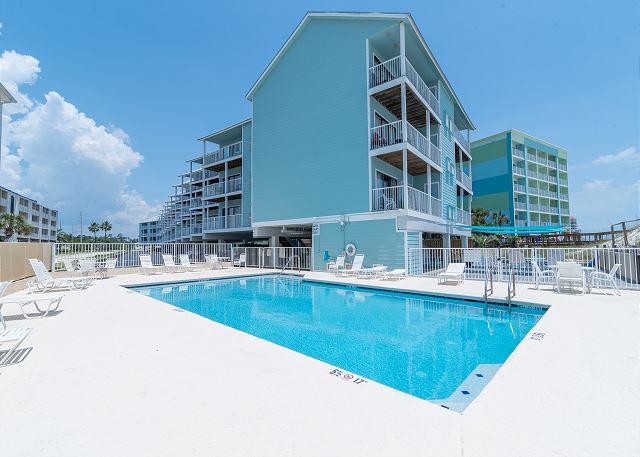 Romar Beach is a low density, beach front complex that offers a great pool and elevator.