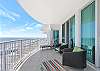 Enjoy the amazing, endless beach views from this spacious, 16th floor balcony.