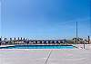 A large, communal pool is featured at Gulf Tower for owners and guests to enjoy.