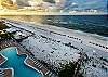 The balcony view from the 6th floor offers endless views of the Gulf of Mexico.