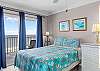 The spacious Gulf Front Bedroom features comfortable Queen bedding and plenty of storage for your personal belongings.