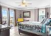 The spacious guest suite is located on the north side of the unit and features king bedding and is beautifully furnished to welcome you for your stay.