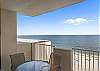 You will love the endless Gulf views from this 7th floor unit! Enjoy meals or cocktails at the table and chairs provided.