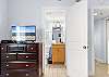 Store your personal belongings in the spacious dresser or the large closet during your stay. Private access to the bathroom is featured for convenience.