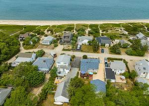 Photo: Peconic Sound Beach Home: Backyard & Vineyards