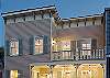 Evening shot of the Main House on Congress Street overlooking Washington Square.