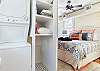 Laundry closet w/stackable unit for your use