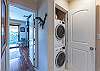 Washer and Dryer in condo for your convenience.
 We also supply laundry soap for our guests.