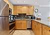 Stainless steel appliances including dishwasher for easy clean up.
