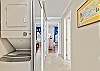 In unit washer and dryer. We provide ALL free and clear soap.