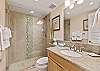 Full bathroom with stand up shower.