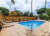 Heated pool.
