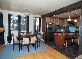 Dining area and kitchen