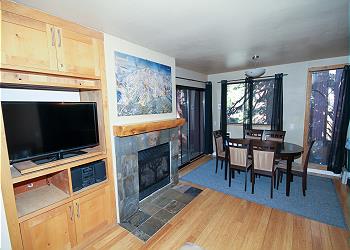 Dining area and tv
