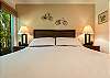 King-size bed in the master bedroom