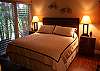 Comfortable master bedroom with king-size bed