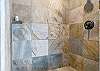 Slate step-in shower