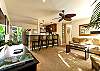 Open layout living room & kitchen/dinning areas separates the bedrooms