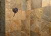 Stone walk-in shower
