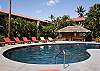 Secondary pool with comfortable lounge seating