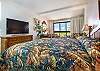 King bed in master bedroom