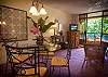 Dining table available both on the lanai and inside