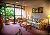 AC in the living room and overhead fan will keep you cool even when its hot!
