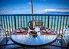 Our favorite place to dine is right here on our oceanfront lanai!