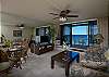 Flat screen cable TV in living room