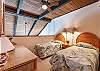 Twin beds in guest bedroom