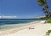 Long stretches of white sandy beach