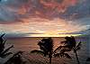Sunset from our lanai. Enjoy sunsets from both lanais!