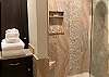 Spa-like step-in shower in the master bathroom