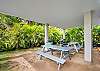 Unit B - outdoor picnic tables, BBQ and games