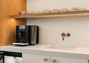 Wet bar and Coffee maker