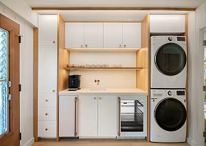 Newly updated laundry area